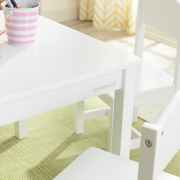 kidkraft farmhouse table and chair set white