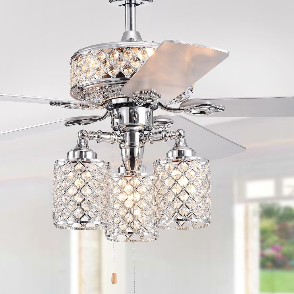 Warehouse of Tiffany Lang 52-inch 5-blade Chrome Lighted Ceiling Fan