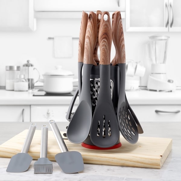 11 Pc. Hanging Kitchen Tools Set w/Caddy. Opens flyout.