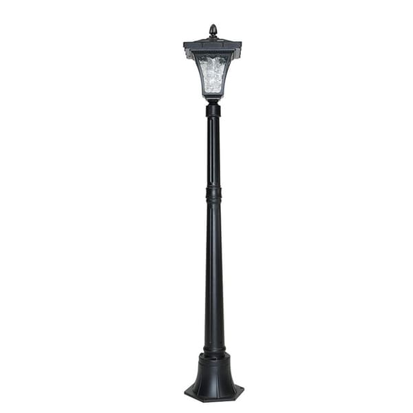 Sun Ray 52 Tall Vittoria Solar Lamp Post Black Free Sun Ray 52 Tall Vittoria Solar Lamp Post Black