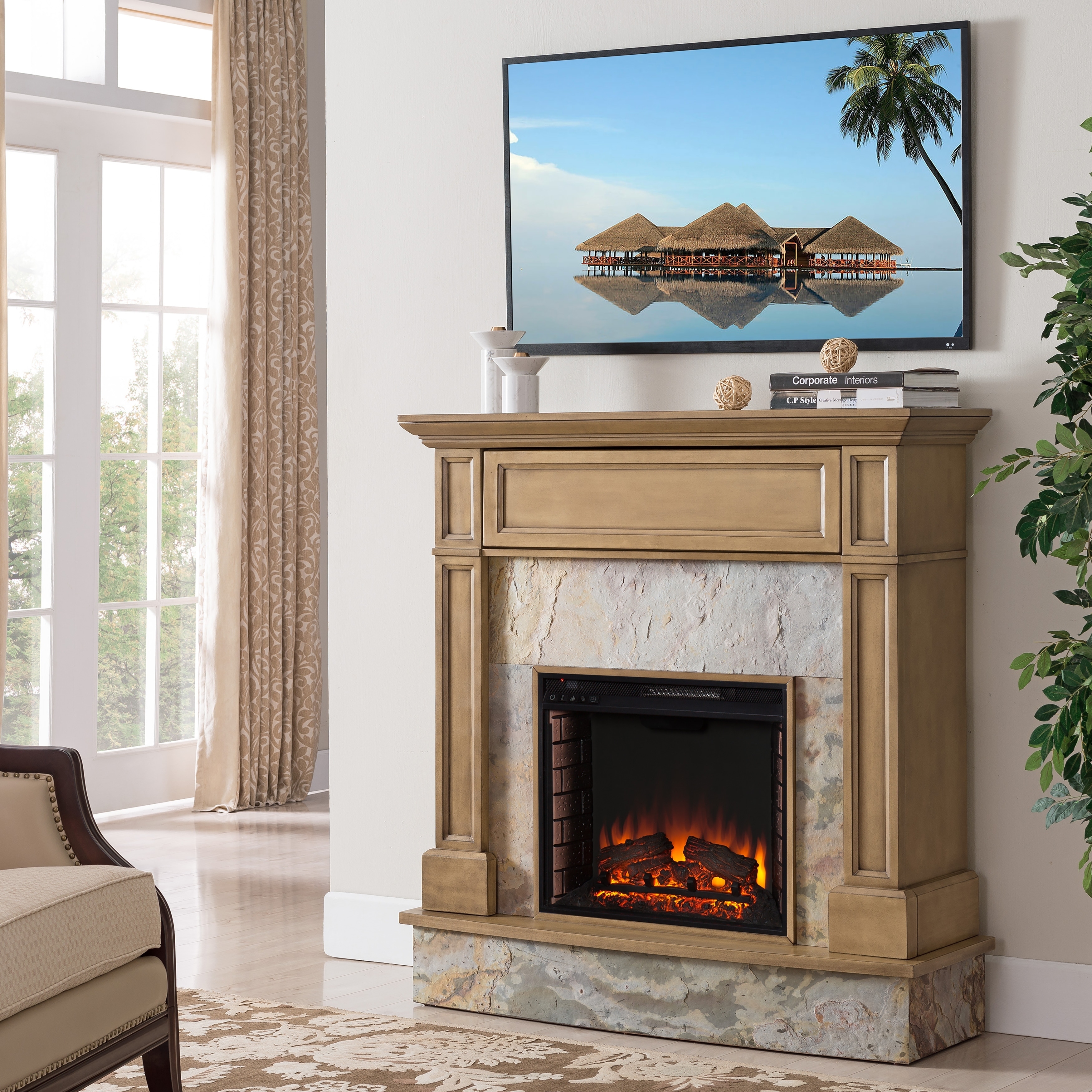 Living Room Images Of Electric Fireplaces