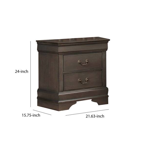 Wooden Solid Grey Night stand, Stained Gray Bed Bath & Beyond 23467578