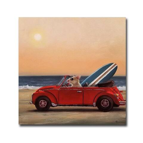 Beach Bound by Lucia Heffernan Premium Gallery-Wrapped Canvas Giclee Art (18 in x 18 in, Ready to Hang)
