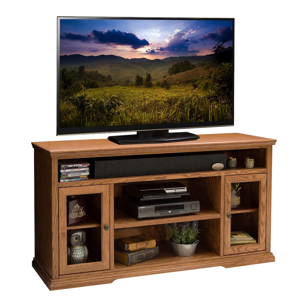 Carbon Loft Garofalo Golden Oak Finish Wood 62-inch TV Console