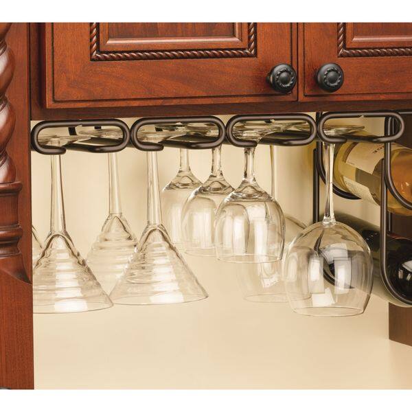 RevAShelf 345011ORB 11inch Quad Stemware Holder (As Is Item) Bed