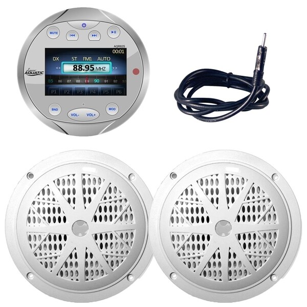 Lanzar AQR82S Bluetooth Marine Digital 