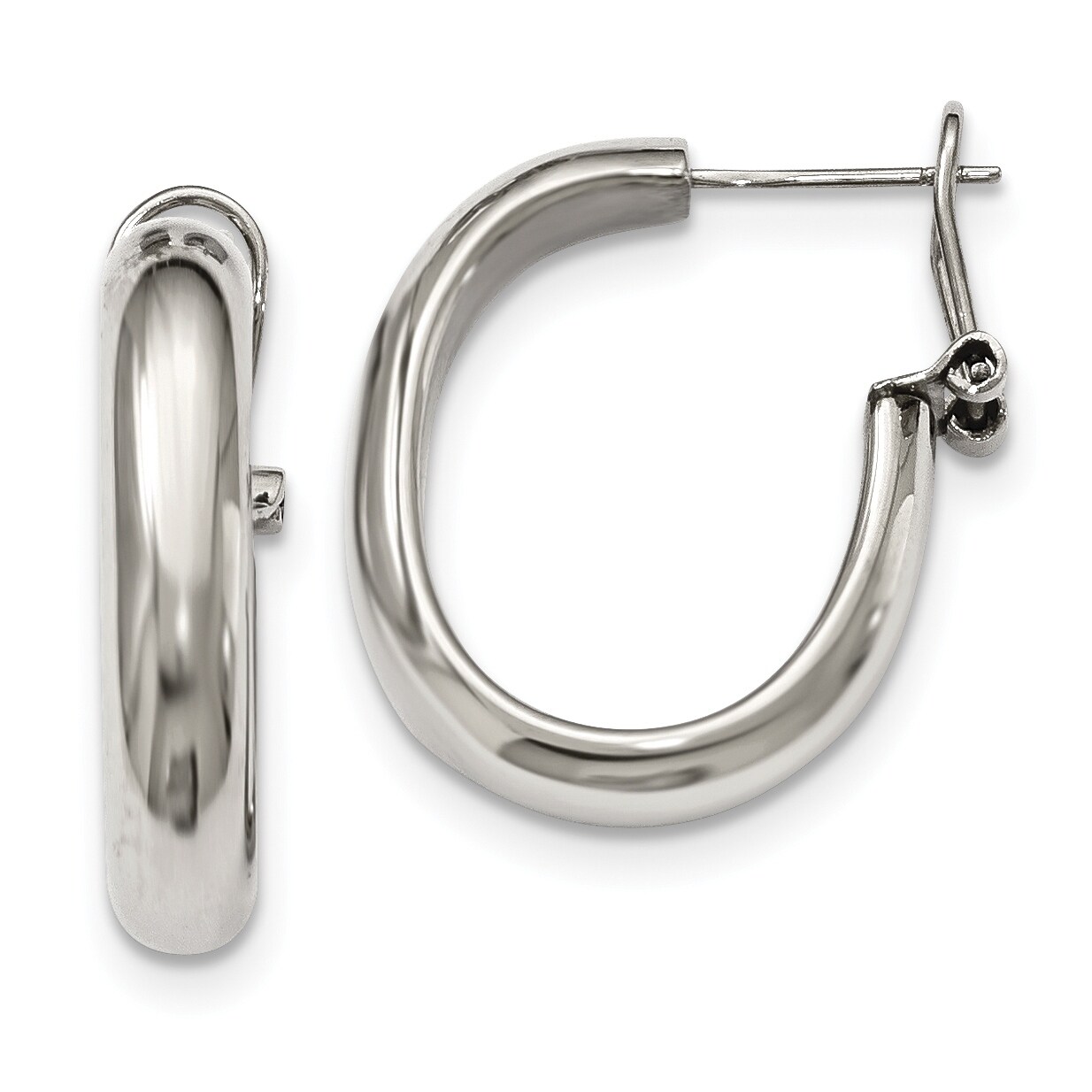 chisel stainless steel earrings