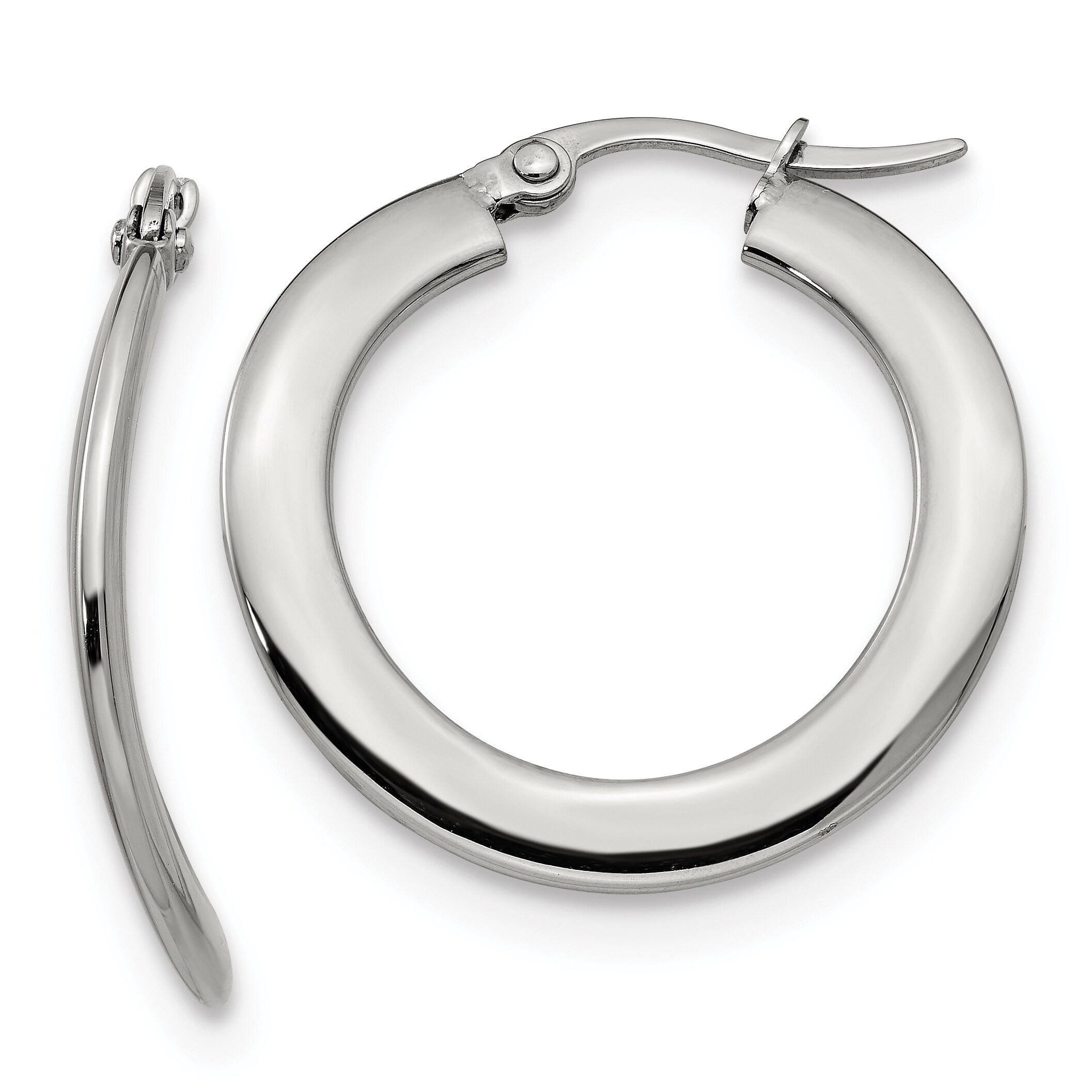 chisel stainless steel earrings