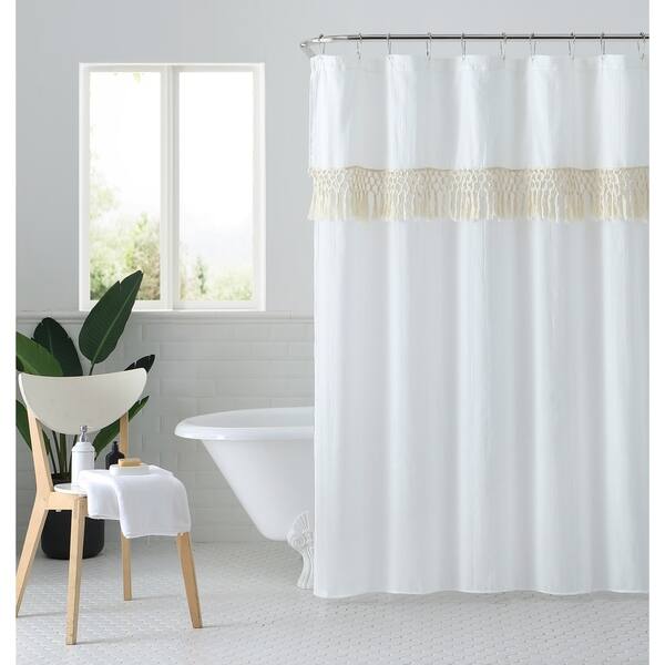 Shop Peach Oak Lydia Shower Curtain Free Shipping On