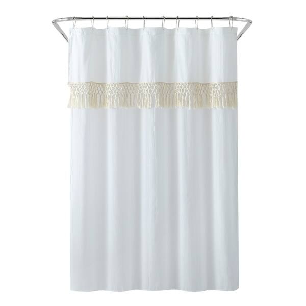 Shop Peach Oak Lydia Shower Curtain Free Shipping On