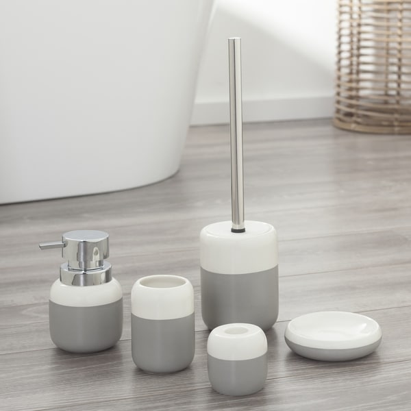 Sealskin 5Piece Bathroom Accessories Set Sphere Gray and
