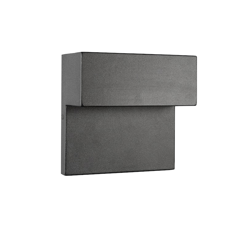 Chloe Textured Black Outdoor LED Wall Sconce