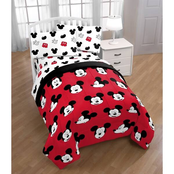 Shop Disney Mickey Mouse Cute Faces Twin Sheet Set On Sale