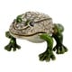 preview thumbnail 1 of 1, Jeweled Frog Figurine Box