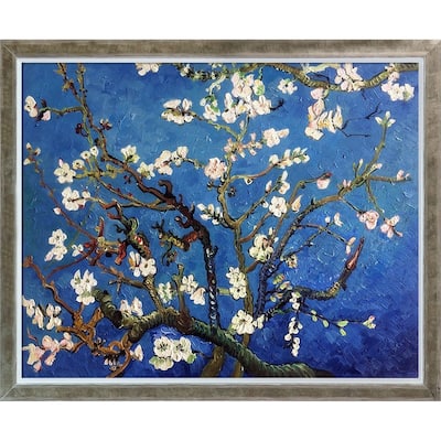La Pastiche Vincent Van Gogh 'Branches Of An Almond Tree In Blossom' Hand Painted Oil Reproduction