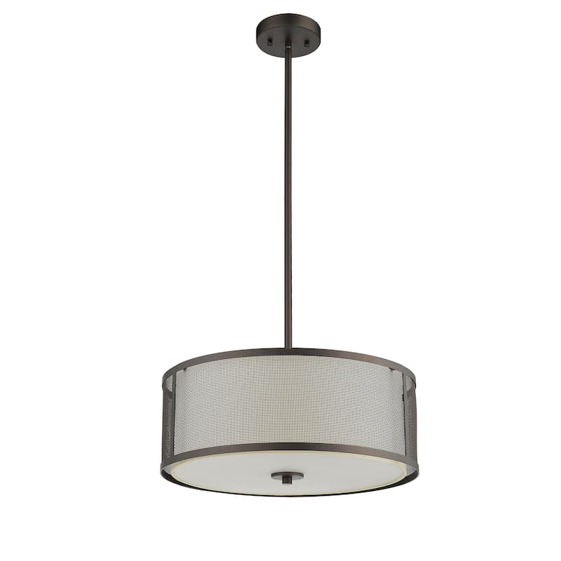 3-light Oil Rubbed Bronze Pendant - Oil Rubbed bronze - Oil Rubbed bronze
