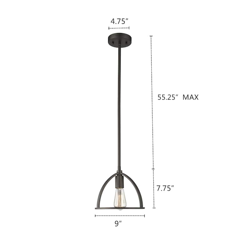 1-light Oil Rubbed Bronze Pendant - Oil Rubbed Bronze - Oil Rubbed Bronze