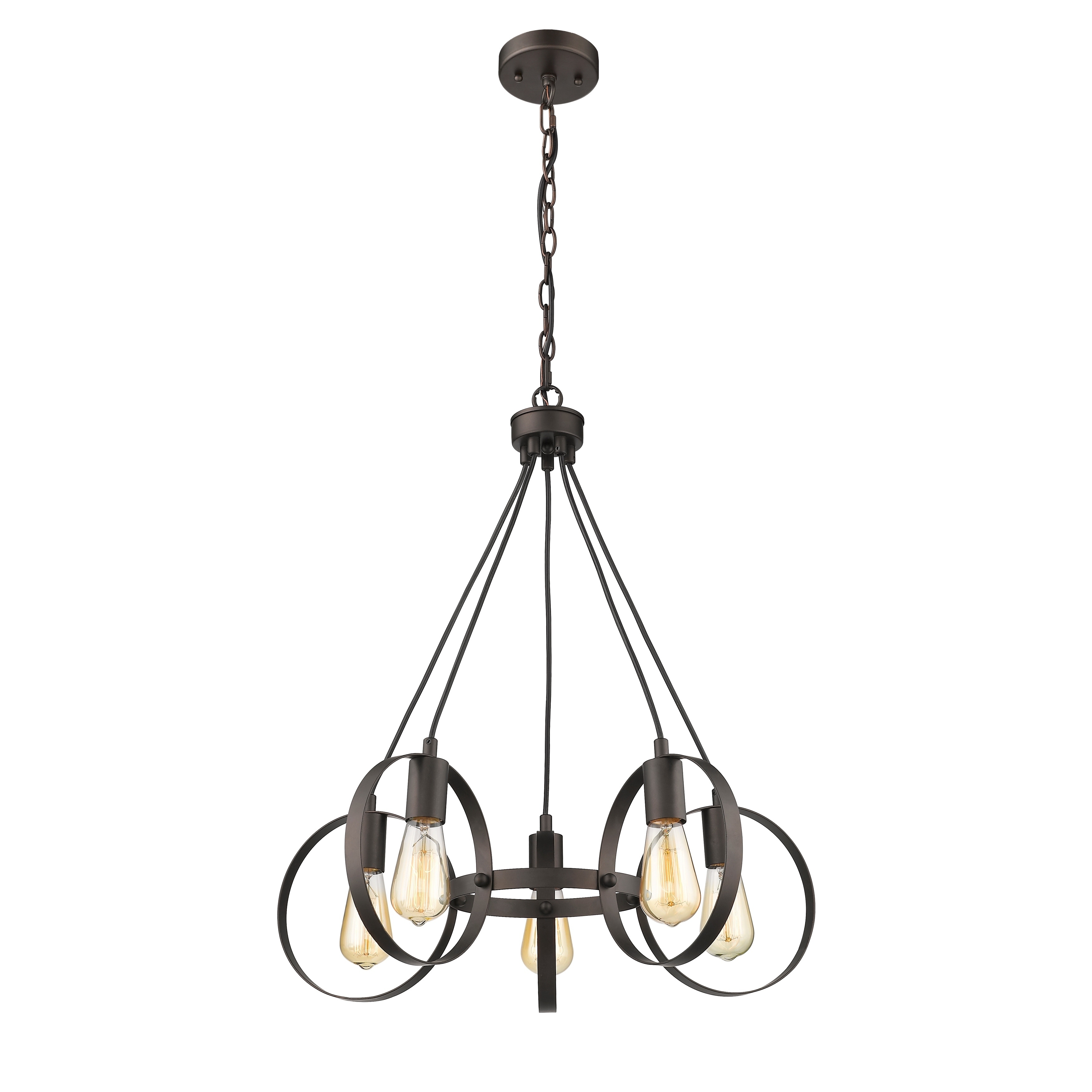 5-light Oil Rubbed Bronze Chandelier - Chandeliers For Bedrooms by Overstock.com