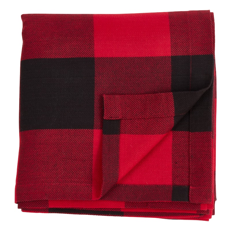 Cotton Buffalo Plaid Curtain Panel