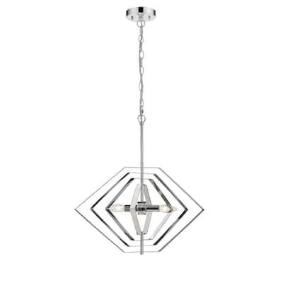 2-light Chrome Pendant