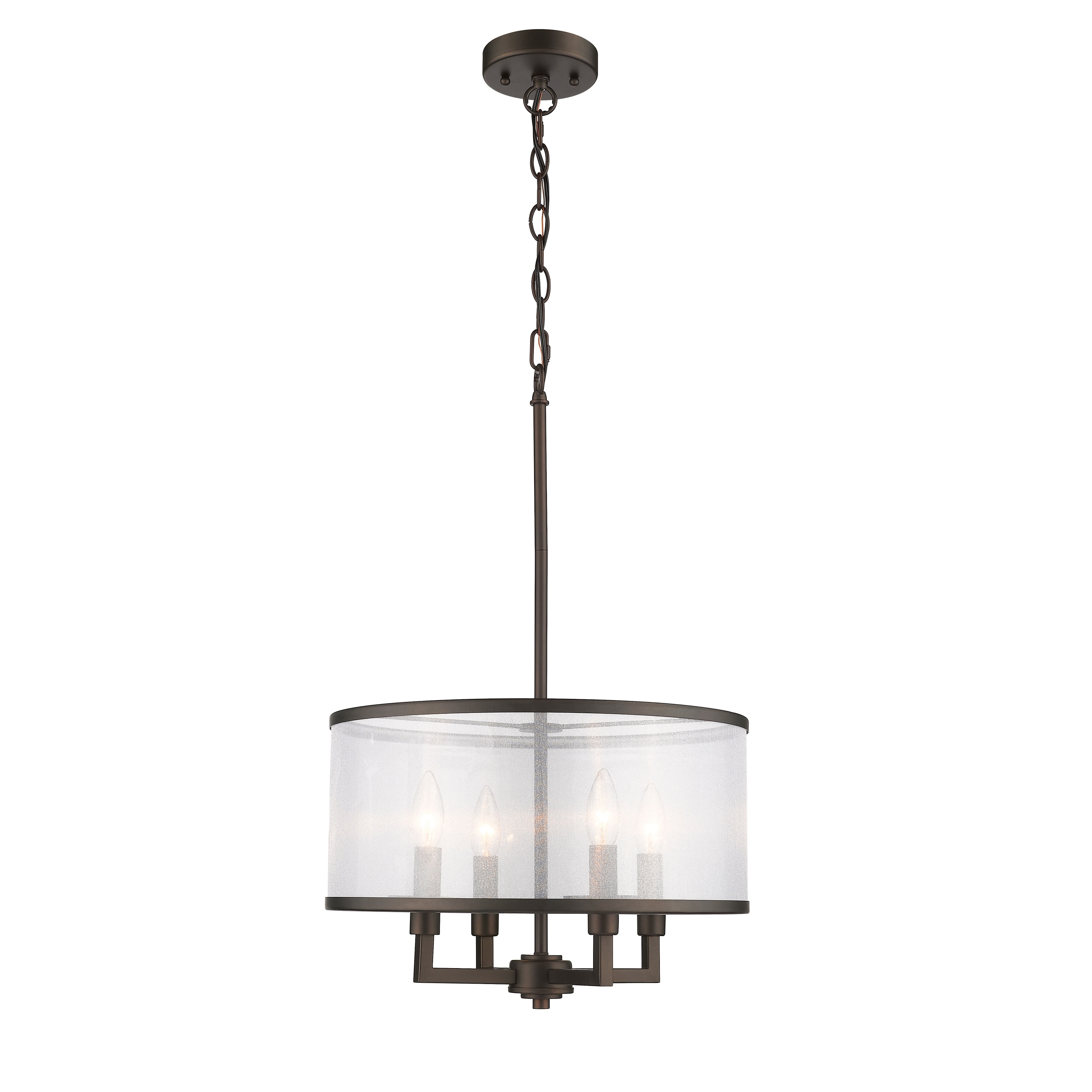 4-light Oil Rubbed Bronze Pendant - Oil Rubbed Bronze - Oil Rubbed Bronze