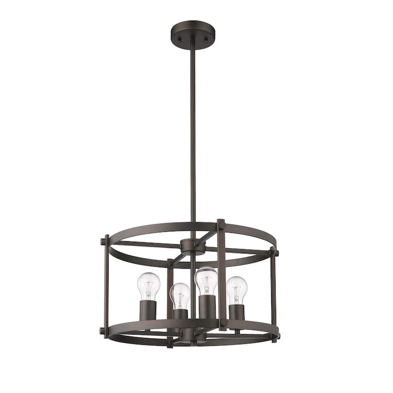 4-light Oil Rubbed Bronze Pendant