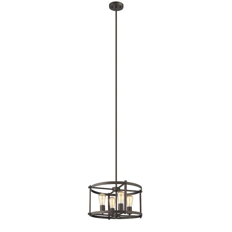4-light Oil Rubbed Bronze Pendant