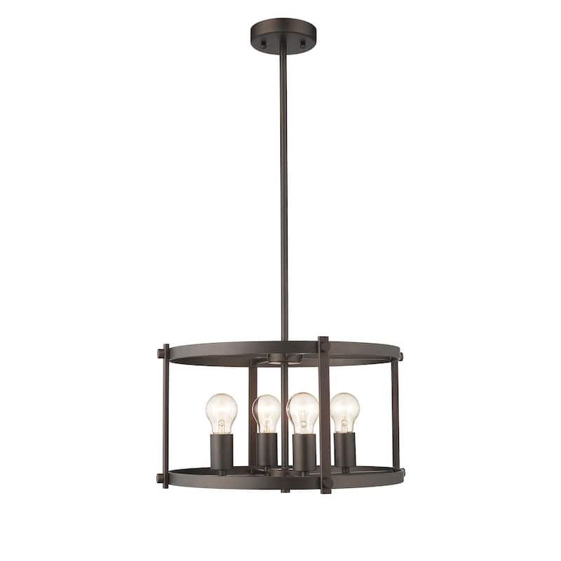 4-light Oil Rubbed Bronze Pendant