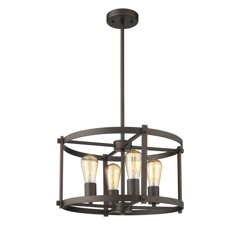 4-light Oil Rubbed Bronze Pendant