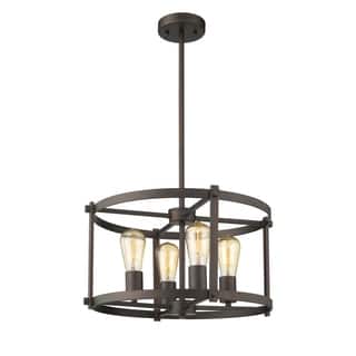 4-light Oil Rubbed Bronze Pendant