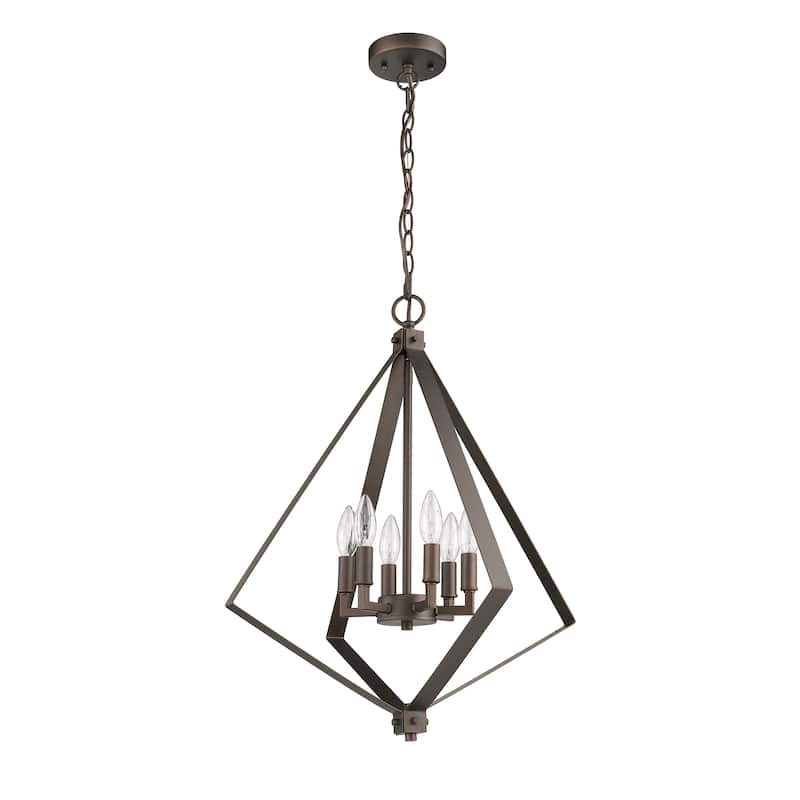 6-light Oil Rubbed Bronze Pendant - Oil Rubbed Bronze - Oil Rubbed Bronze