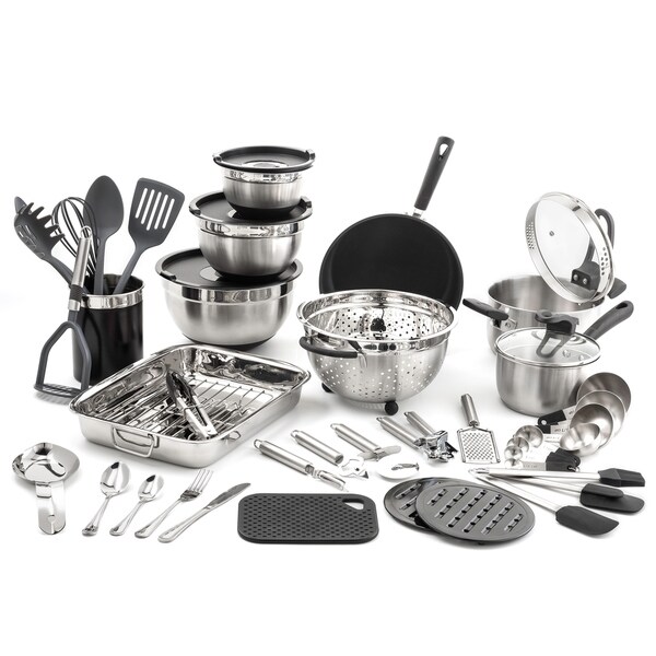 Shop 58 pc Kitchen  in a Box Stainless Steel Cookware 