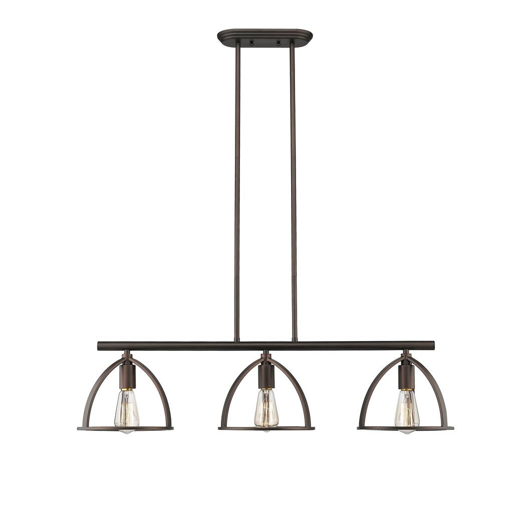 3-light Oil Rubbed Bronze Island Fixture