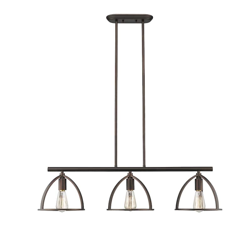3-light Oil Rubbed Bronze Island Fixture