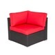 Kinbor All-Weather Rattan Sectional Sofa Patio Furniture Set Cushioned Wicker Sofa Set - Thumbnail 30