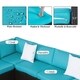 Kinbor All-Weather Rattan Sectional Sofa Patio Furniture Set Cushioned Wicker Sofa Set - Thumbnail 4
