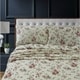 preview thumbnail 4 of 7, Heavyweight 200GSM Cotton Flannel Printed Extra Deep Pocket Sheet Set Cal King - dollhouse floral