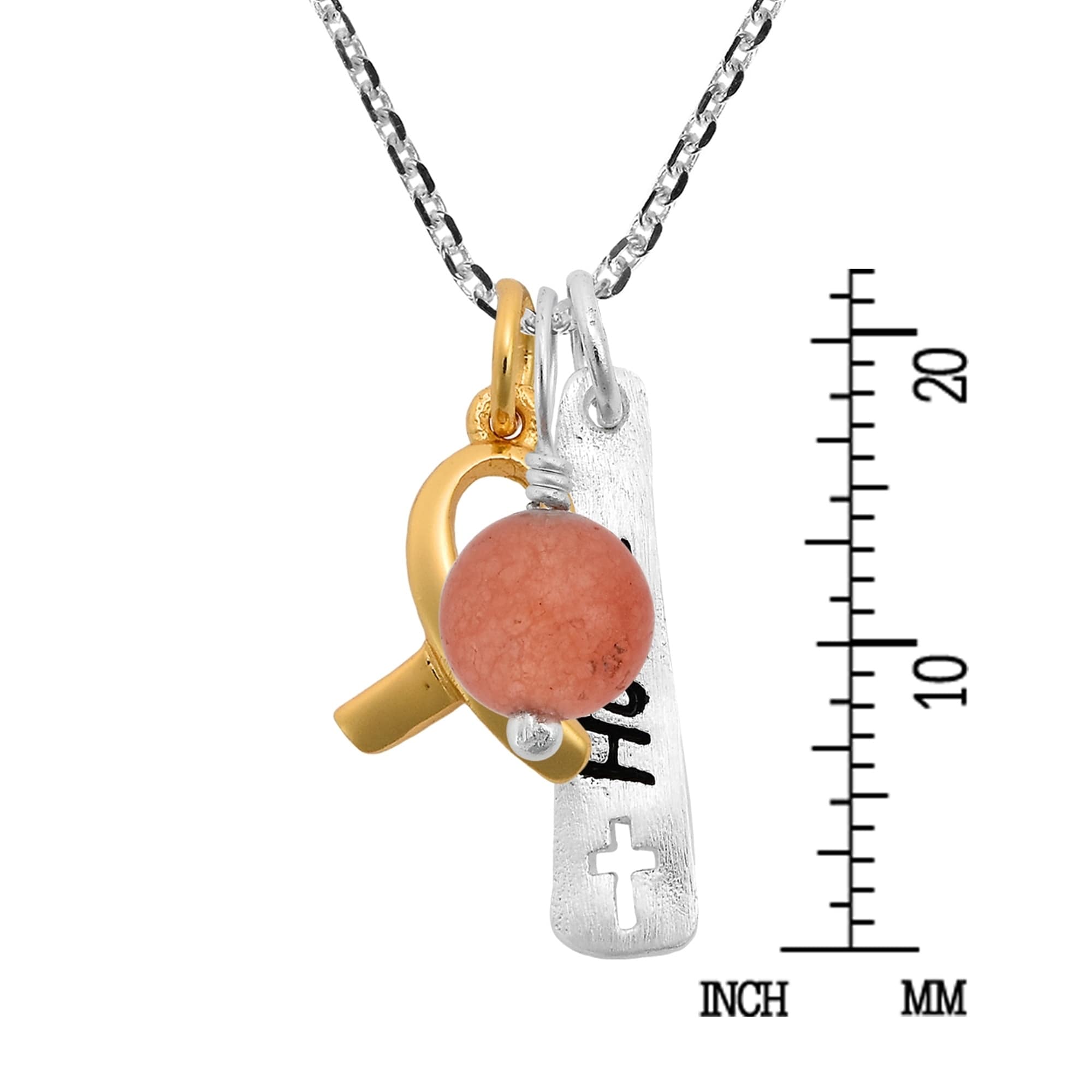 Sterling Silver Antiqued Hope Pendant Solid 14 mm 17 mm Pendants & Charms Jewelry Sterling Silver Antiqued Hope Pendant Solid 14 mm 17 mm Pendants & Charms Jewelry