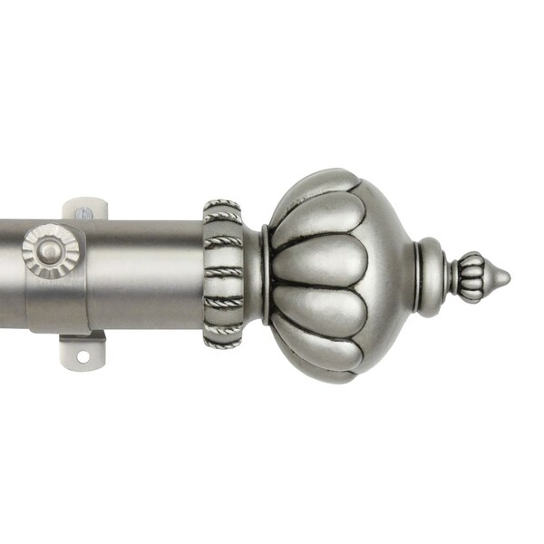 Rod Desyne Imperial Finial 1 5 Custom Cut Length Curtain Rod Desyne Imperial Finial 1 5