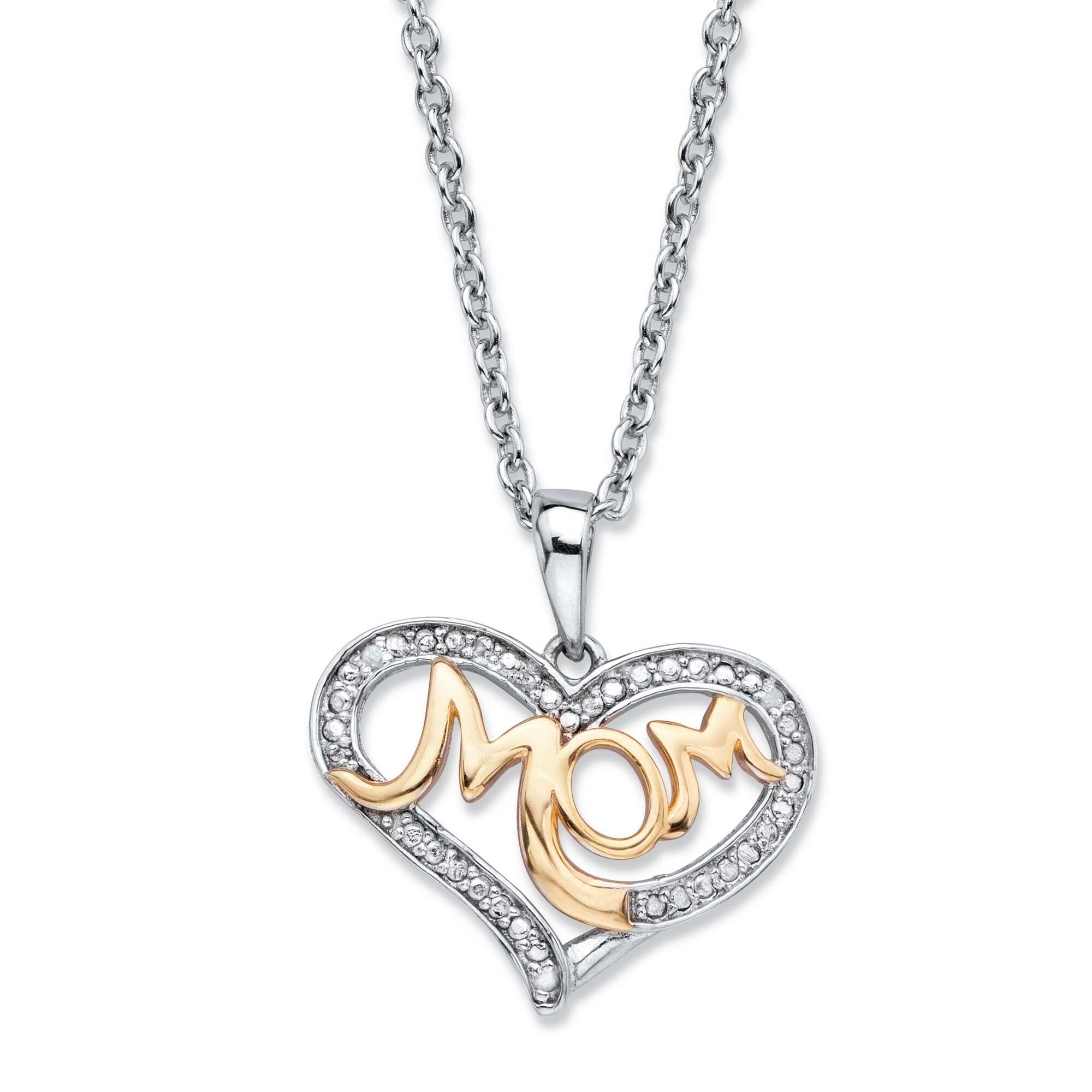 mom heart pendant