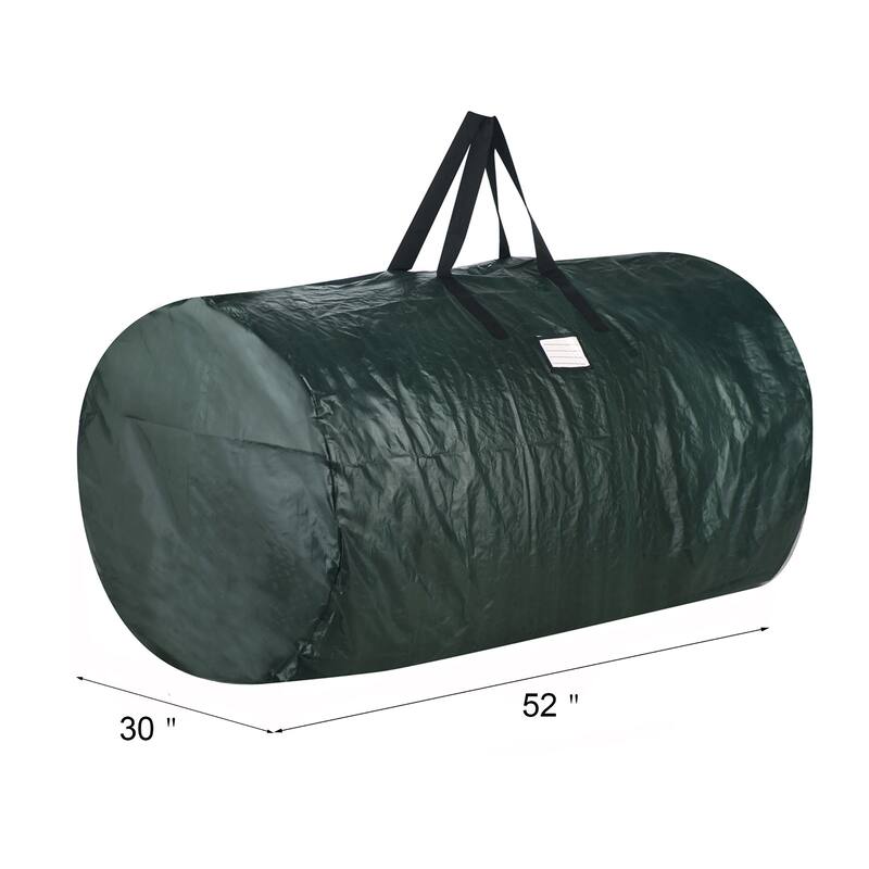 Elf Stor Green Christmas Tree Storage Bag Large 7.5 Ft Artificial Tree 52X30x30 - Large, 7.5ft Tree