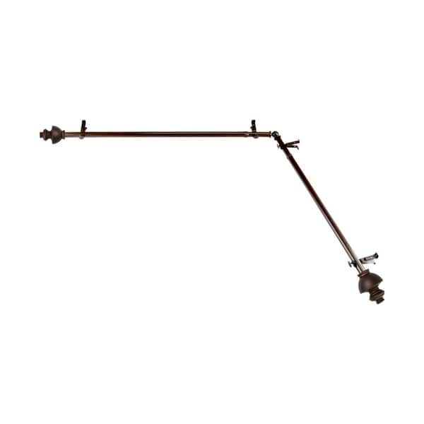 Shop Rod Desyne Dynasty Finial 13 16 Corner Window Curtain Rod 48