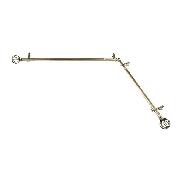 Shop Rod Desyne Cage Finial 13 16 Corner Window Curtain Rod 66
