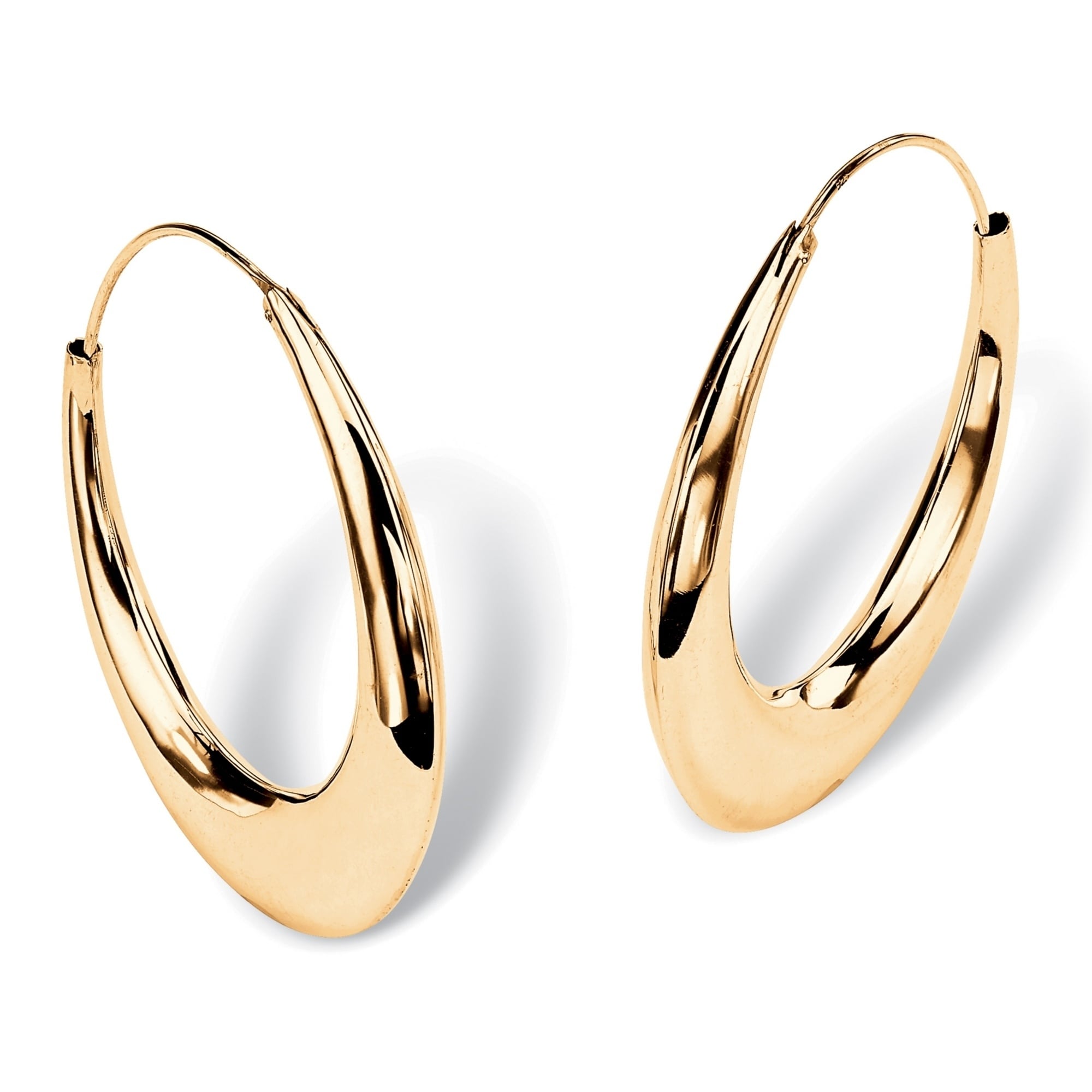 gold and silver hoop earrings