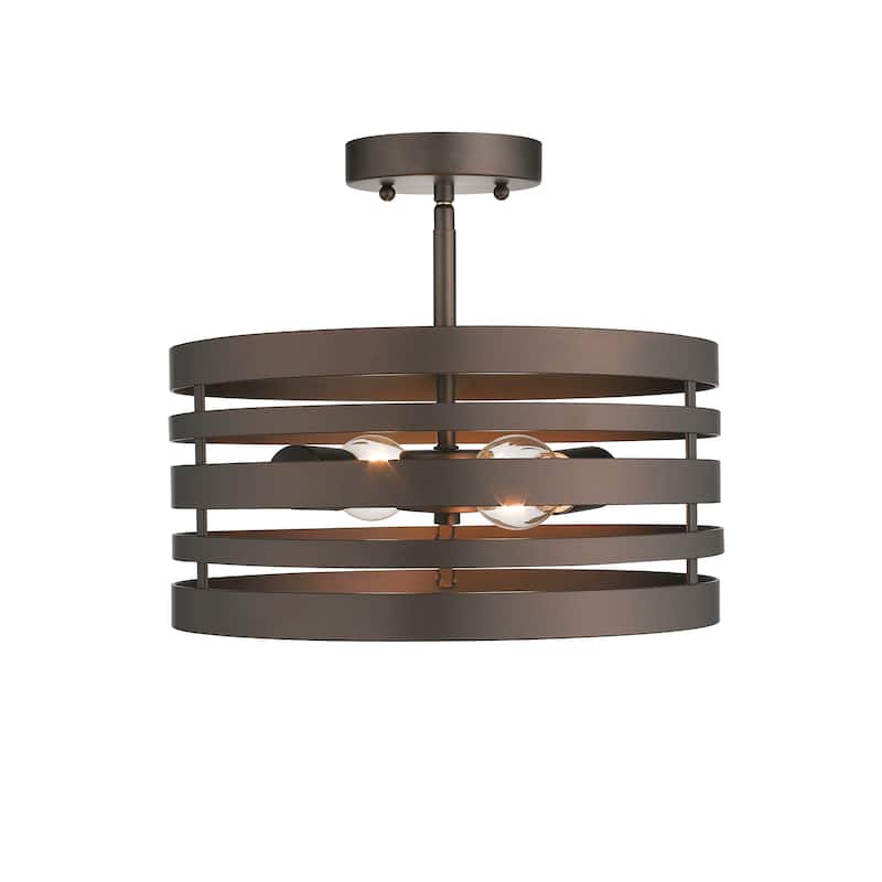 Chloe 2-light Oil Rubbed Bronze Semi-Flush