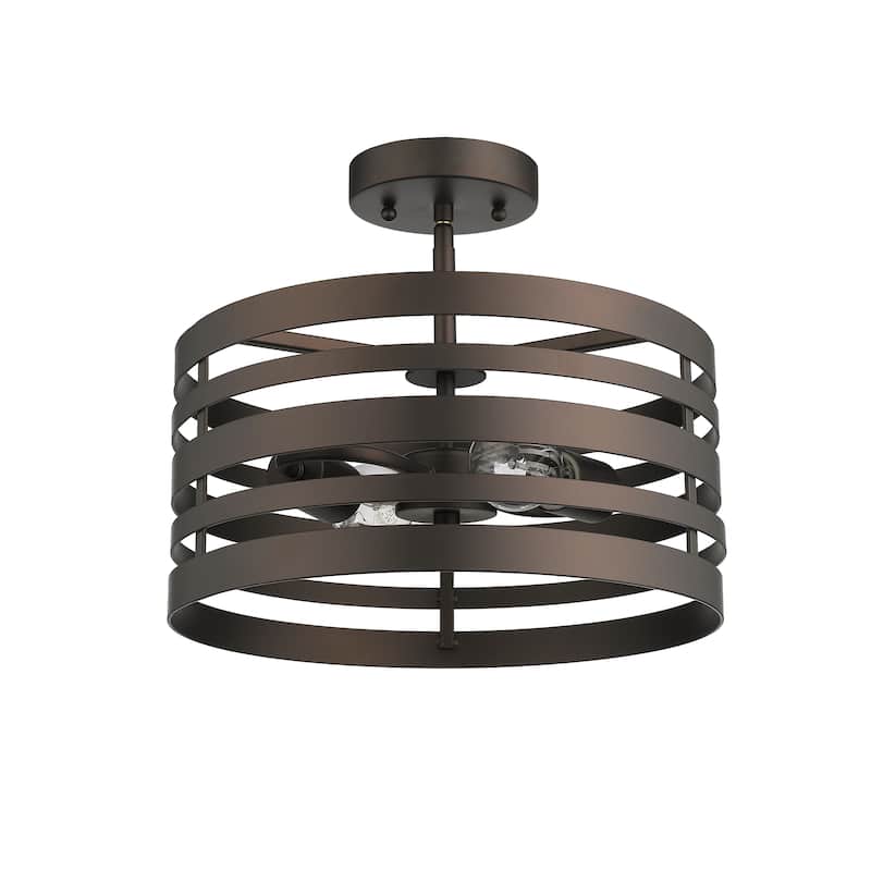 Chloe 2-light Oil Rubbed Bronze Semi-Flush