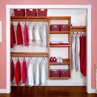 Shop John Louis Standard Solid Wood Closet System - Free Shipping Today - Overstock - 2876694