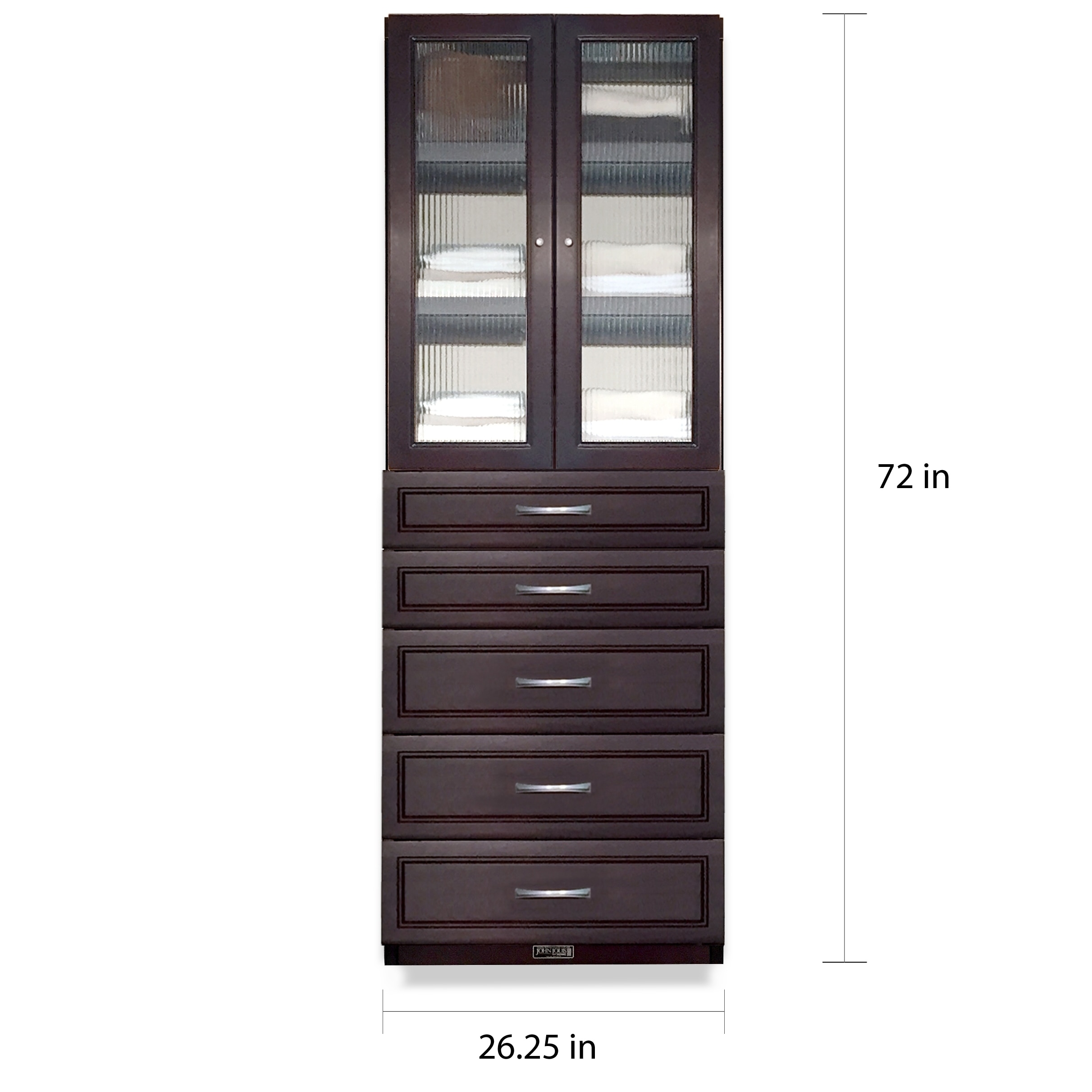 Shop John Louis Home 12in Deep Solid Wood Premier 5 Drawer Doors