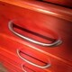 preview thumbnail 5 of 6, John Louis Home 12in deep Solid Wood Premier 5 Drawer/Doors Storage Tower Red Mahogany