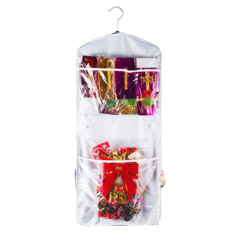 Elf Stor Double Sided Hanging Gift Wrap and Bag Organizer Stores it All